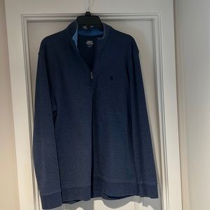 Izod Men’s Large (L) Blue Quarter Zip Sweater